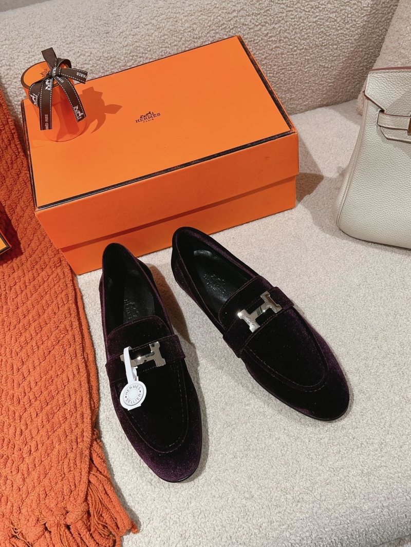 H**mes leather shoes